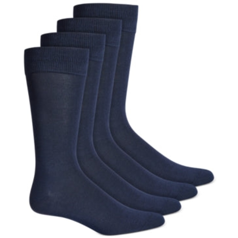 Alfani Men's 4Pk. Textured Socks Dark Blue Osfa Reg