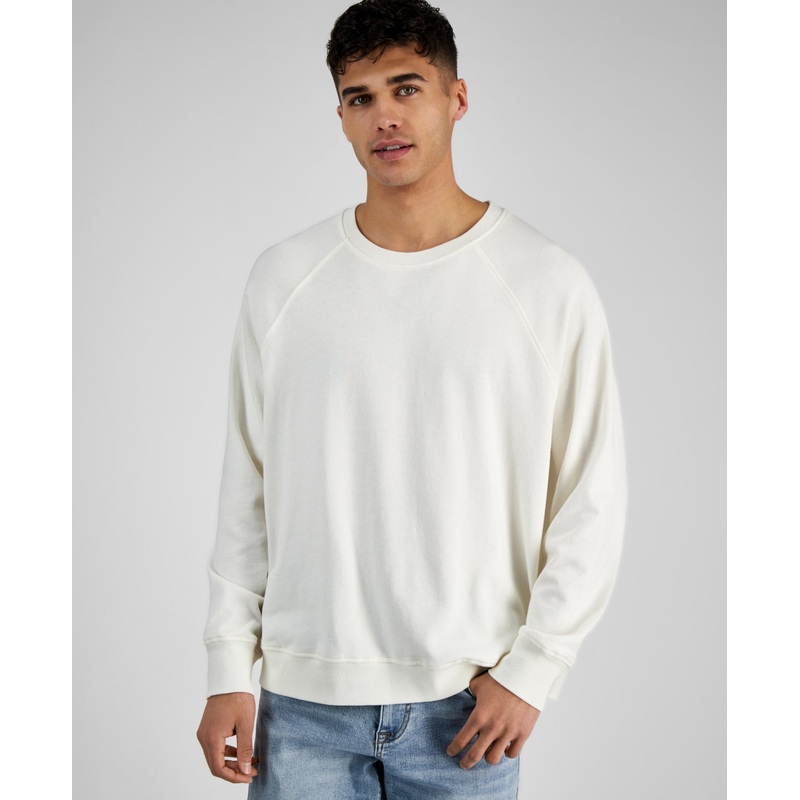 And Now This Men's Raglan Sweatshirt White Size Medium