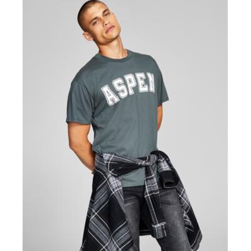 And Now This Mens Aspen Graphic T shirt Green Large