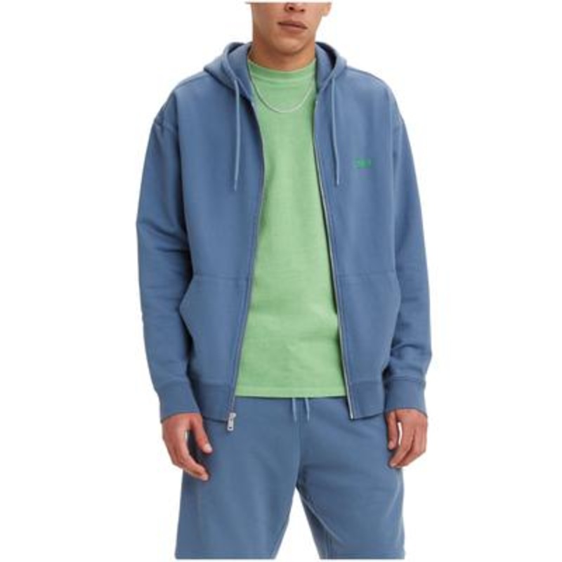 Levi's Mens Seasonal Zip Up 2XL Blue Sunset Blue Hoodie