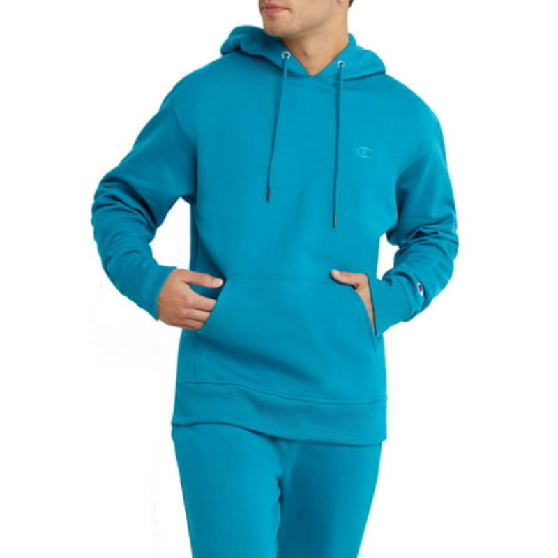 Men's Champion Powerblend Fleece Hoodie Emerald Green 2XL