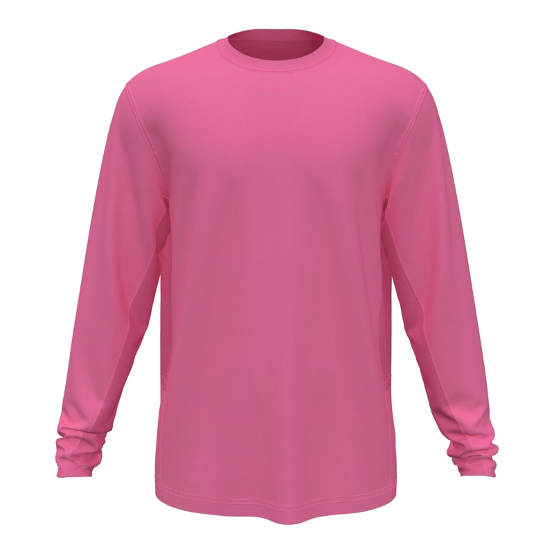 Pga Tour Mens Sun protection Golf Shirt  Pink XL