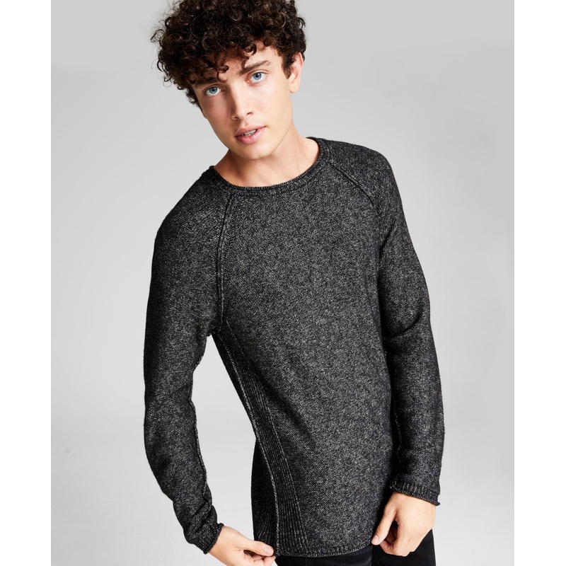 And Now This Men's Raglan Crewneck Sweater Black Small