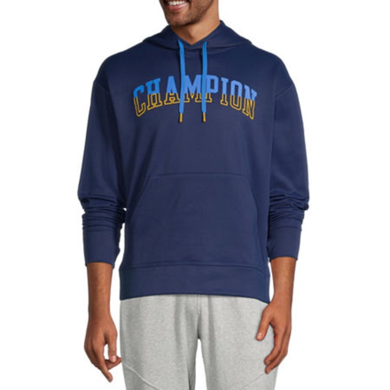 Champion Mens Hoodie Sweatshirt Large Navy Blue