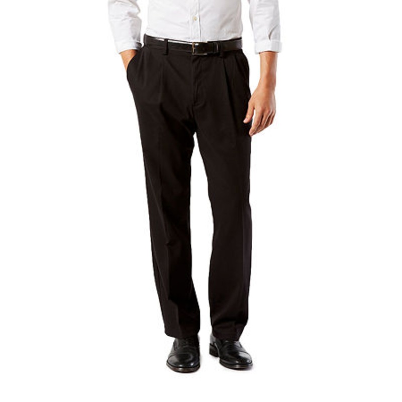 Dockers Big & Tall Black Easy Khaki Pants 46 X 34