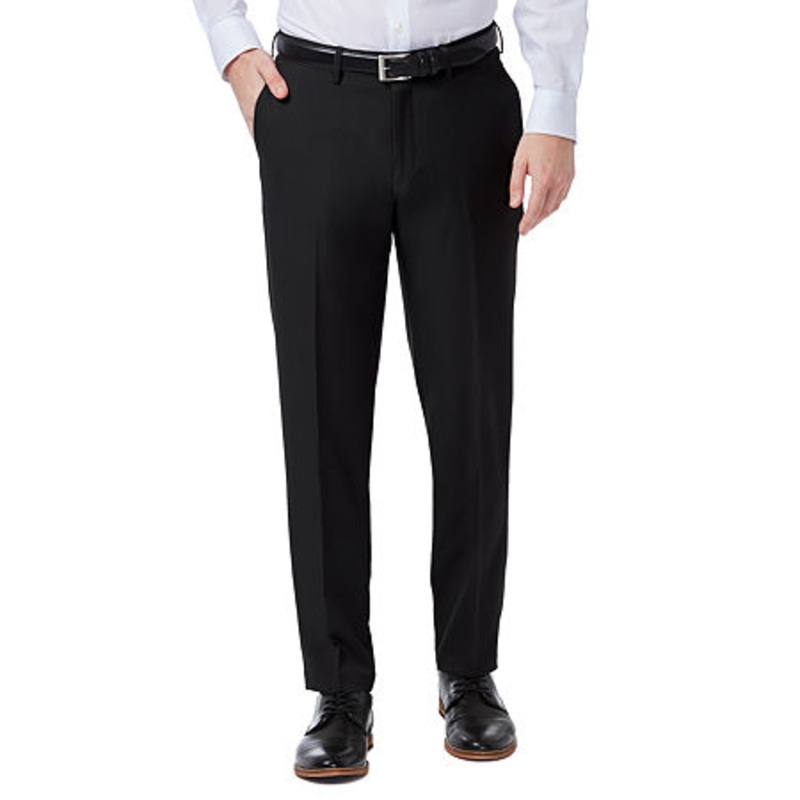 Haggar Men's Premium Comfort Slim fit Dress Pants 38 X 30 Black