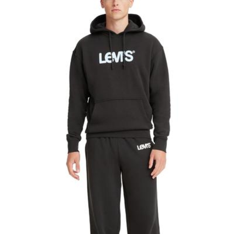 Levi's Men's Graphic Relaxed Fit Hoodie Sweatshirt Xl Black