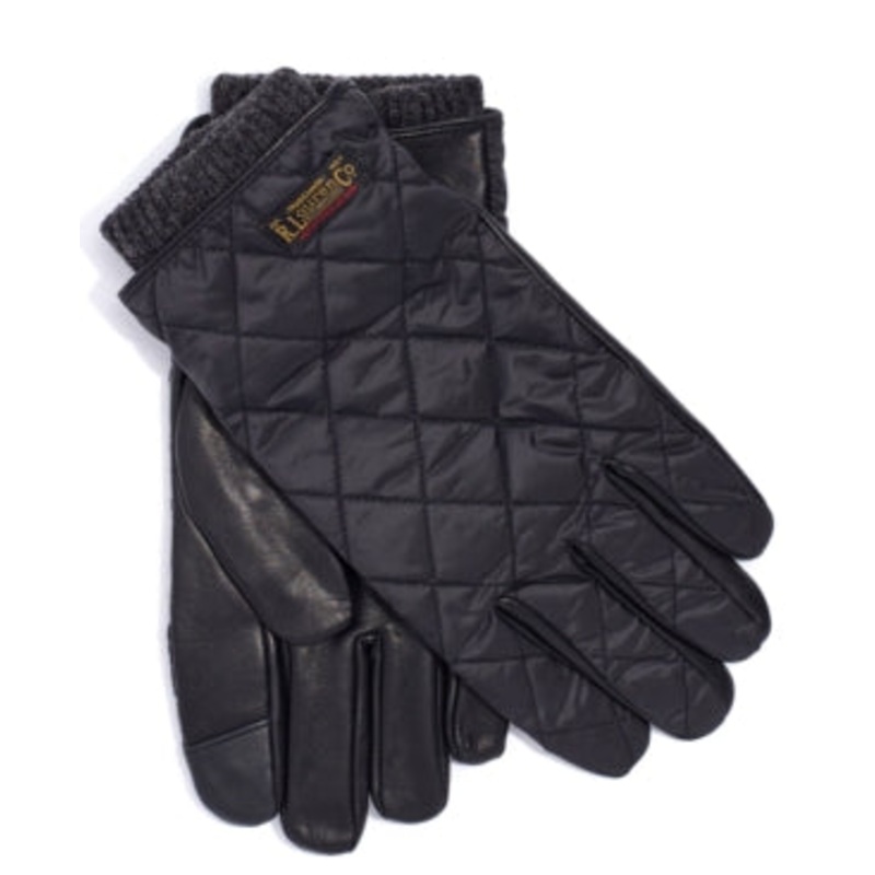 Ralph Lauren Men's Quilted Field Gloves  Black Xl