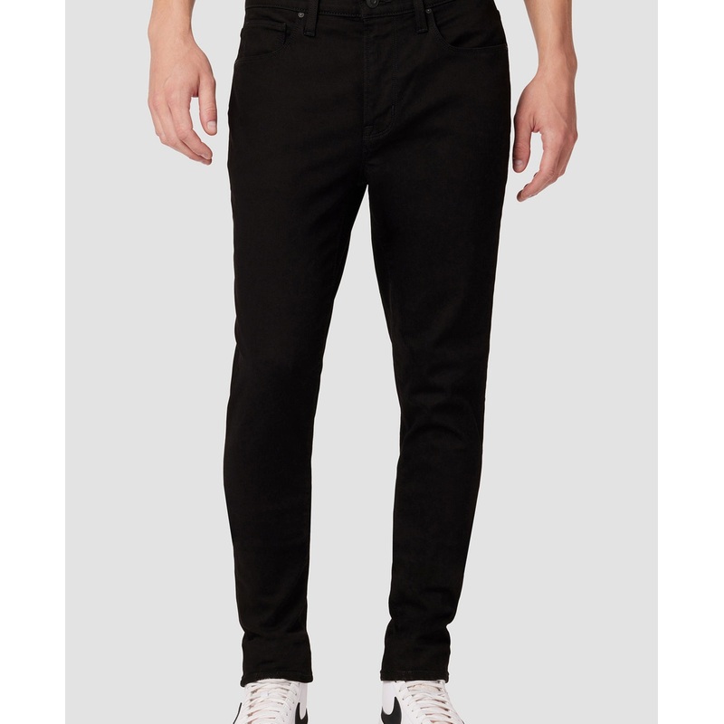 Zev Mens Ripped Skinny Jeans Hudson Black 30 Reg