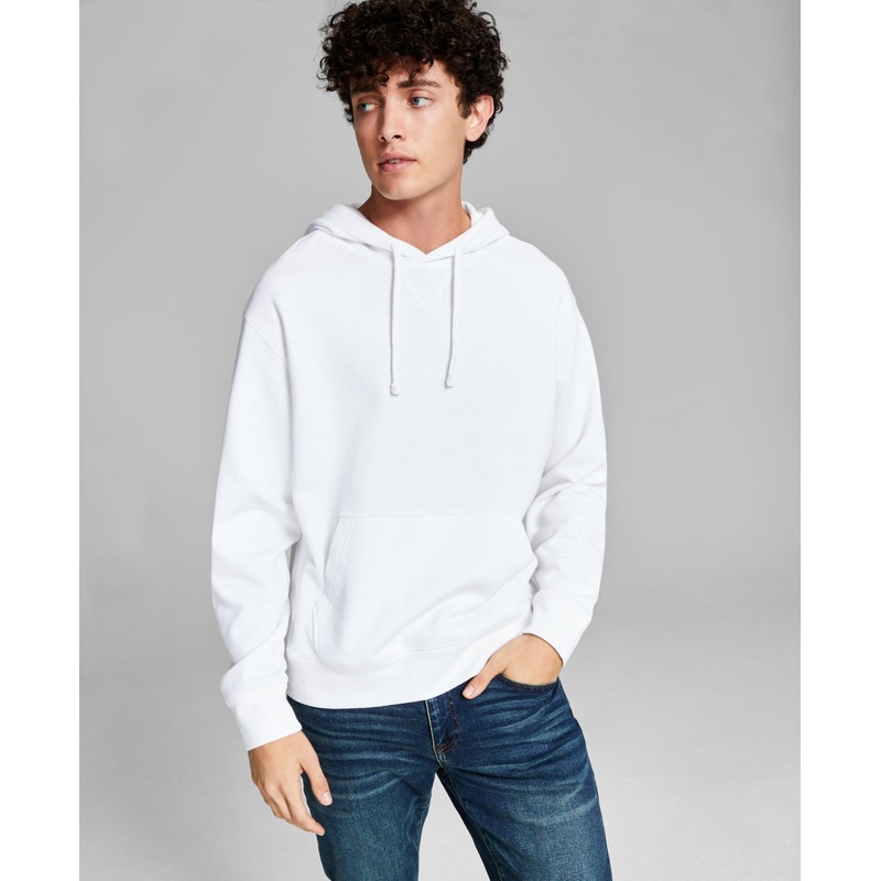 And Now This Men's Fleece Pullover Hoodie White XL