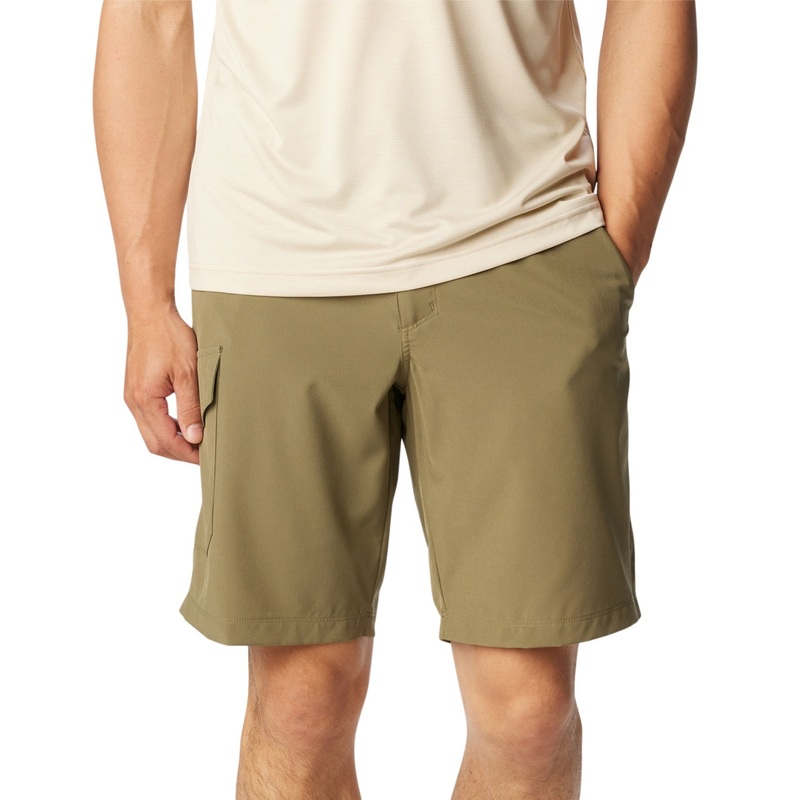 Columbia Mens Regular fit Cargo Shorts 32 / 10 Green Solid