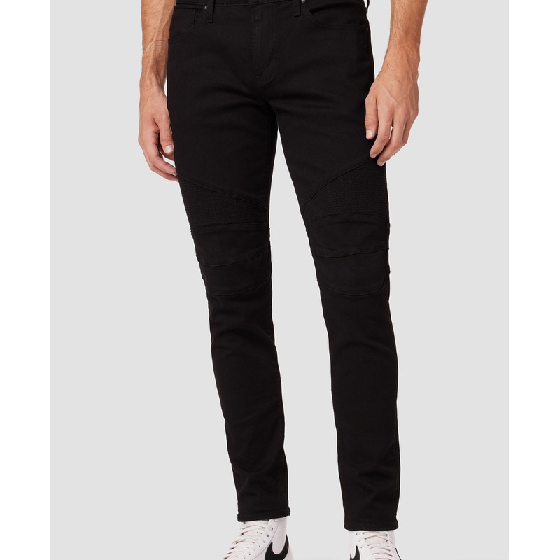 Hudson Mens Banks Biker Midrise Slim Jeans Hudson Black 38 Reg