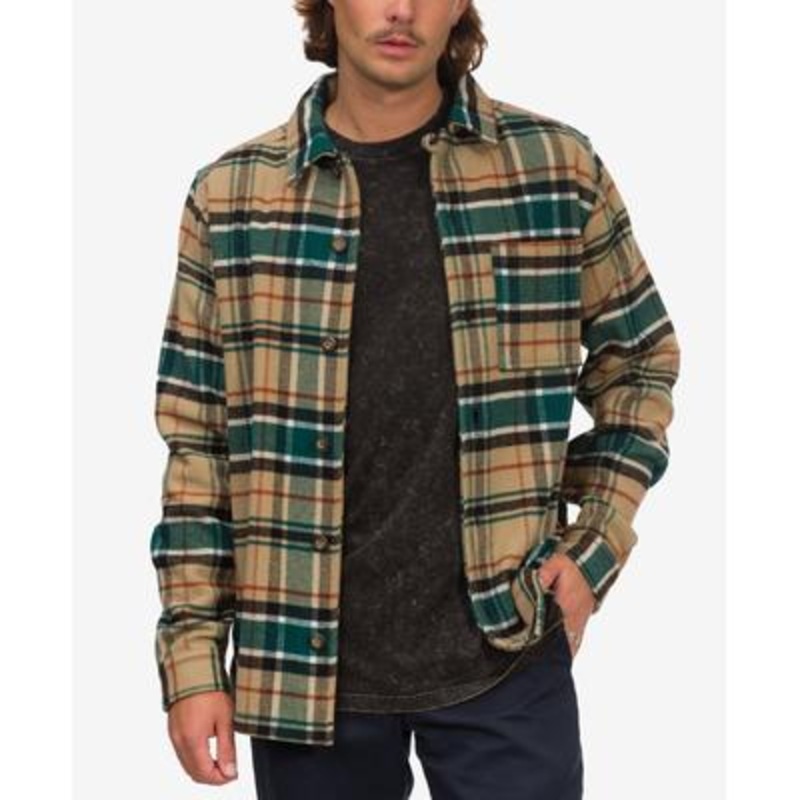 Junk Food Clothing Luca Long Sleeve Jacket - Dark Green - Small