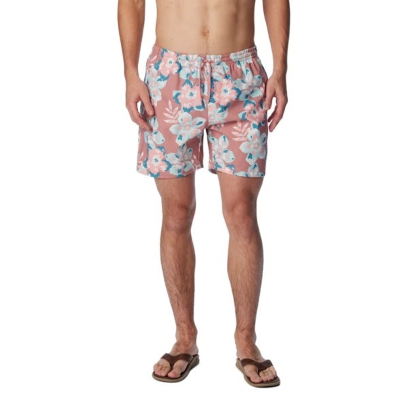 Men's Columbia PFG Rambler Water Hybrid Shorts 2XLarge Sandalwood Pink Botanicraze