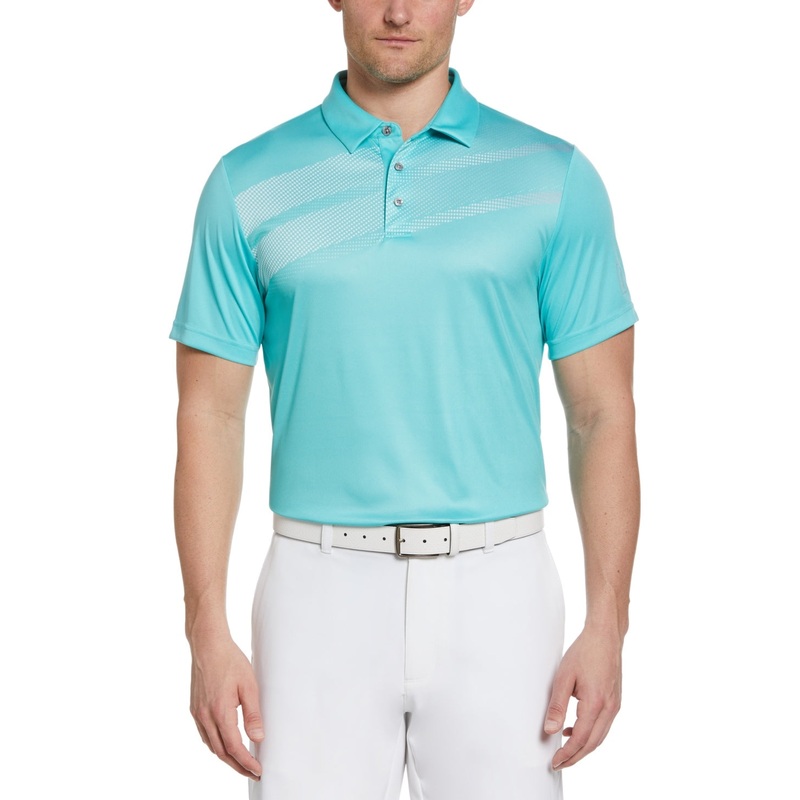 Pga Tour Men Athletic fit Short Sleeve Polo Shirt XL Green