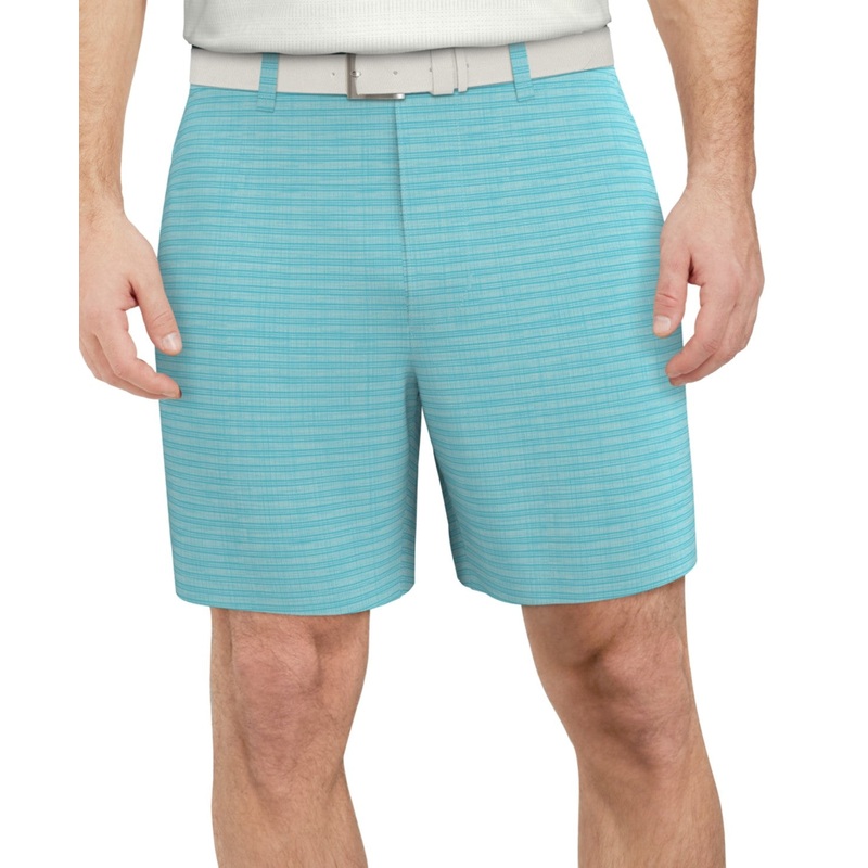 Pga Tour Mens Regular fit Golf Shorts 40 / 8 Blue Check