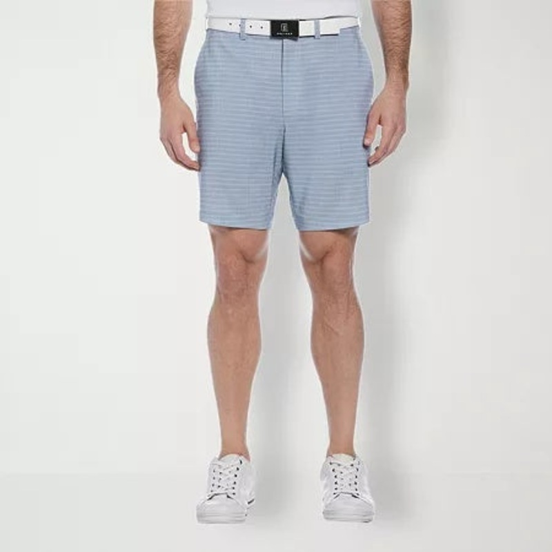 Pga Tour Mens Regular fit Golf shorts 44 / 8 Blue Plaid