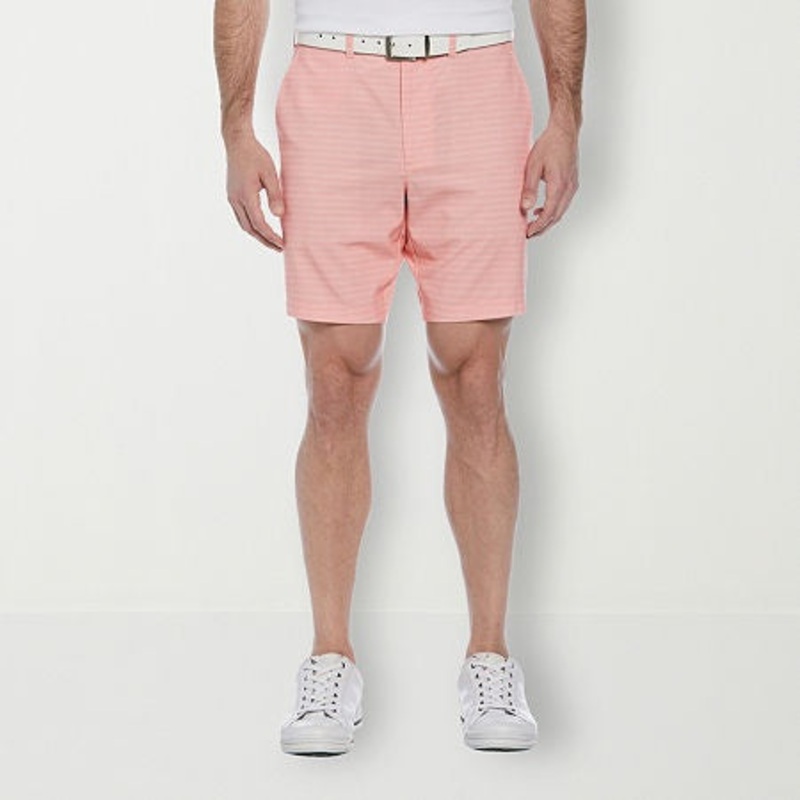 Pga Tour Mens Regular fit Golf shorts 44 / 8 Pink Plaid
