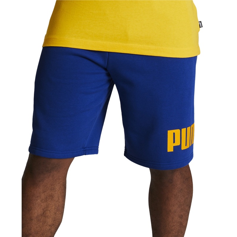 Puma Mens Regular fit Sweat Shorts Fleece Shorts Medium / 9.5 Blue Solid