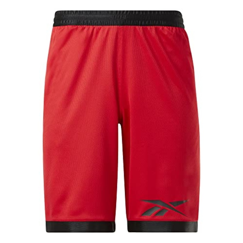 REEBOK Mens Regular fit Basketball Shorts Small  Red Solid