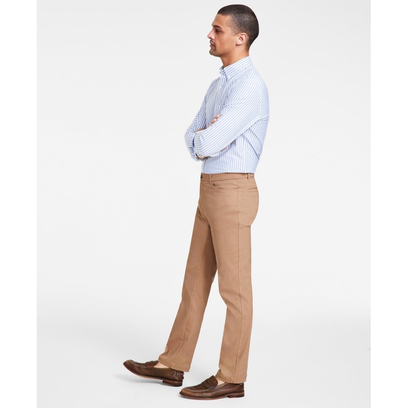 Tommy Hilfiger Mens Modern fit Dress Pants 38 / 32 Beige Solid