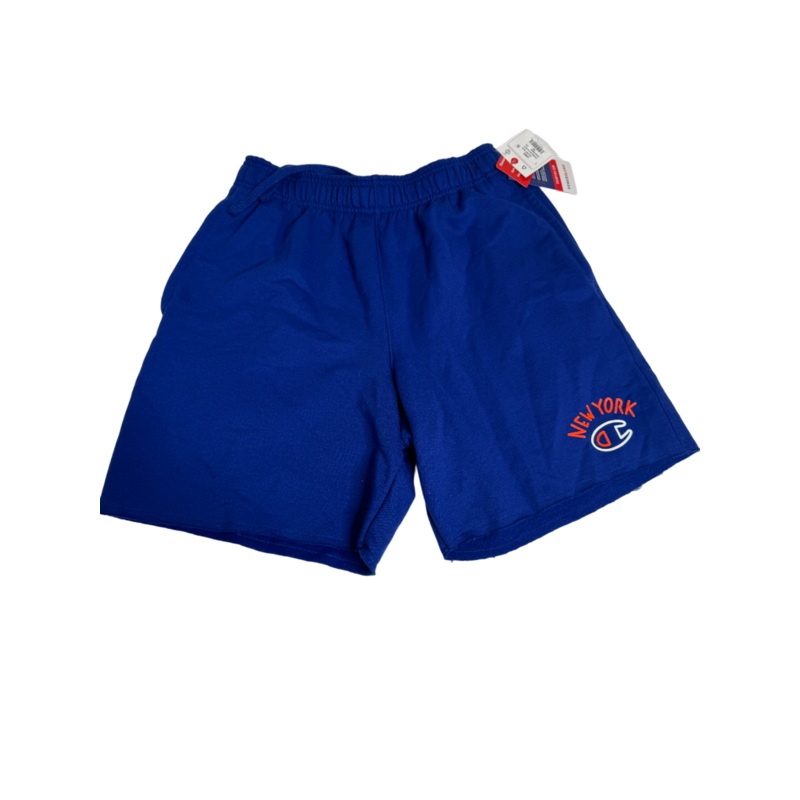 Champion Men's Powerblend Logoprint Fleece Sweat Shorts Valiant Blue Large