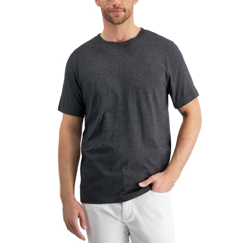 Club Room Mens Pajama T shirt Gray Large