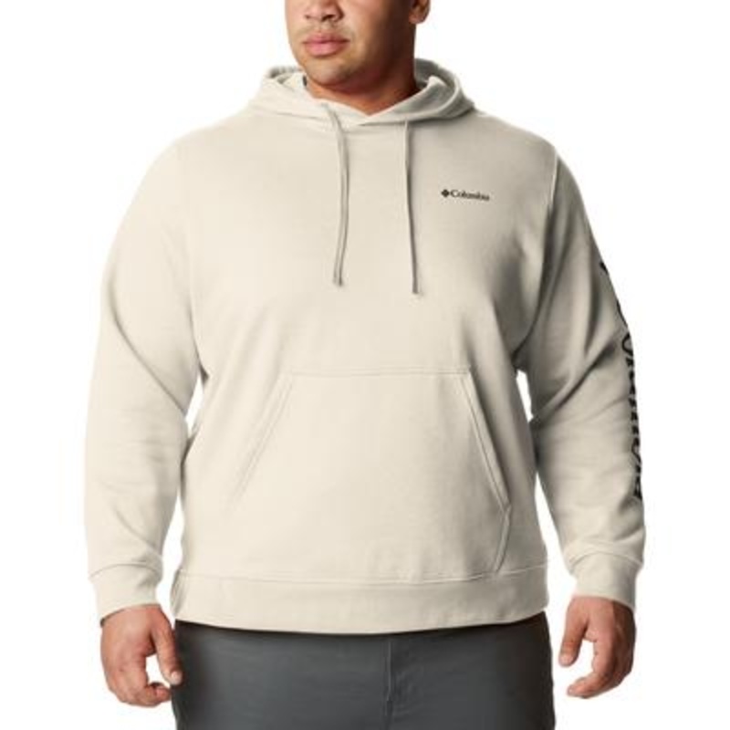 Columbia Men's Sleeve Logo Trek Hoodie Beige Large