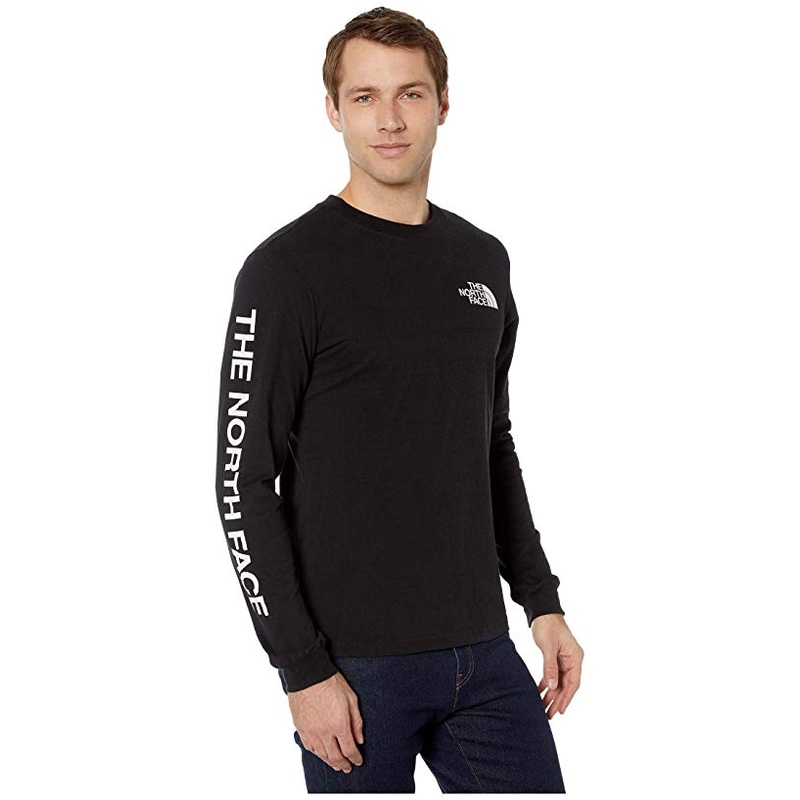 The North Face Men's Long Sleeve Hit Tee Shirt Black Small