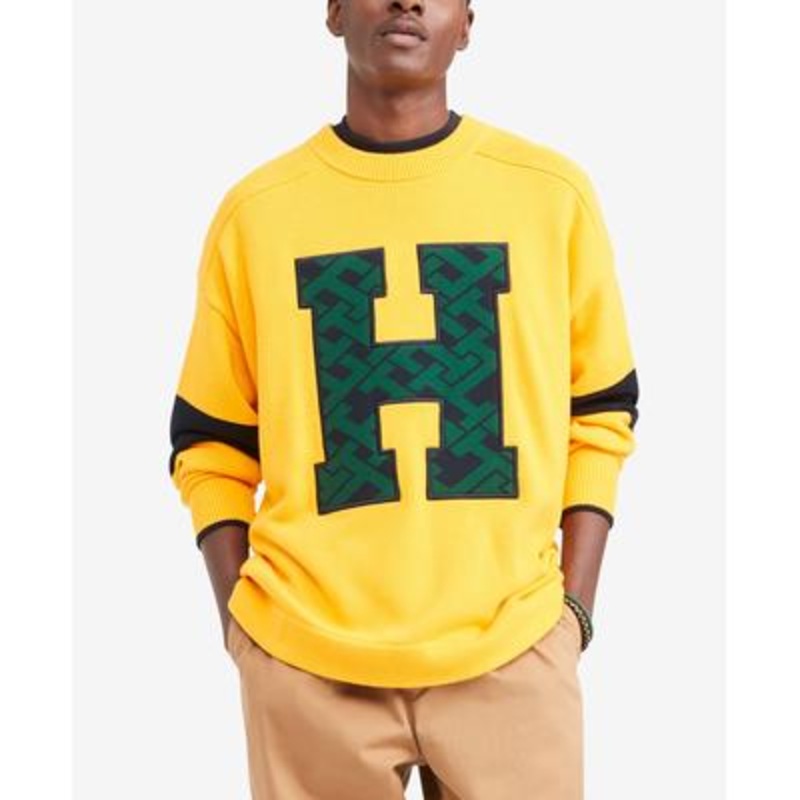 Tommy Hilfiger X Anthony Ramos Men's Varsity Sweater - Sun Rays - Gold Large