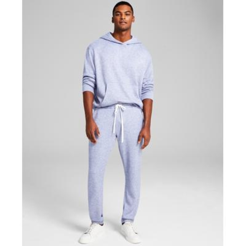 And Now This Men's Cozy Fleece Solid Jogger Pants  Navy Medium