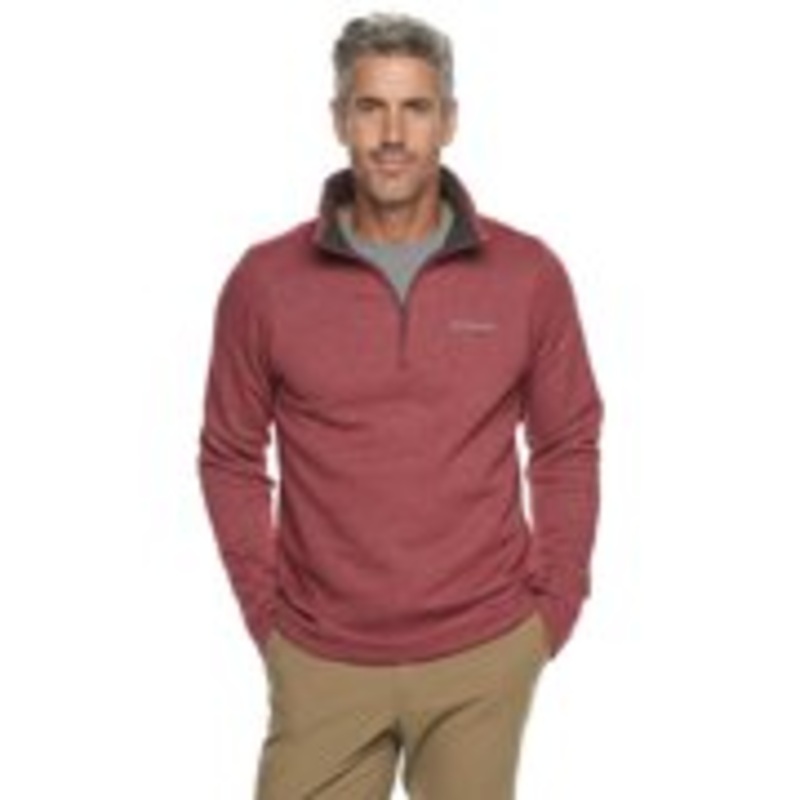 Columbia Great Hart Mountain Iii Half Zip Sweatshirt  Red Jasper  Pink Small