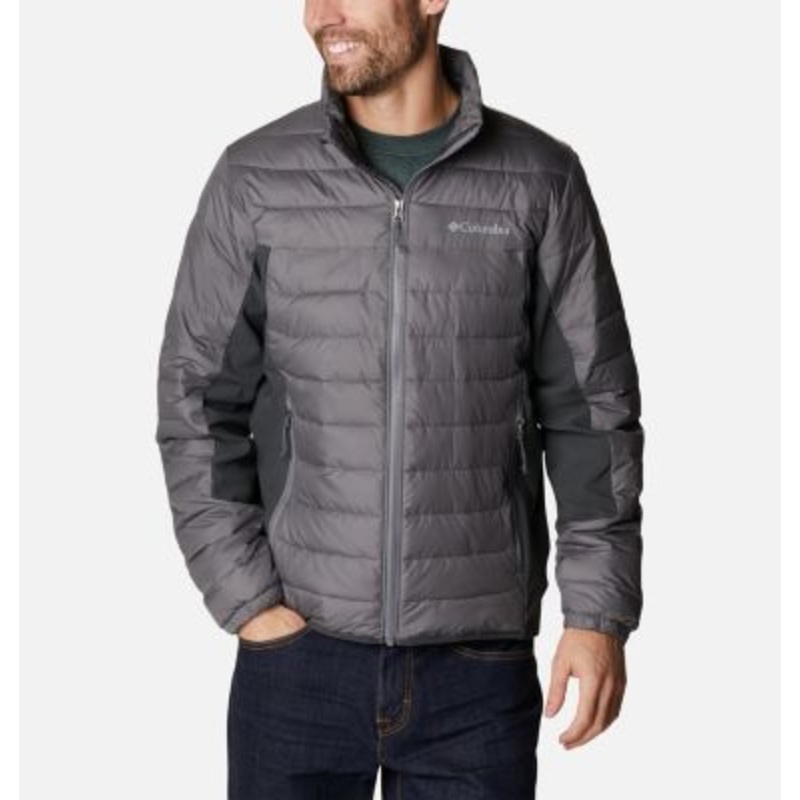 Columbia Men's Powder Lite Hybrid Full-Zip Jacket - Dark Gray Small