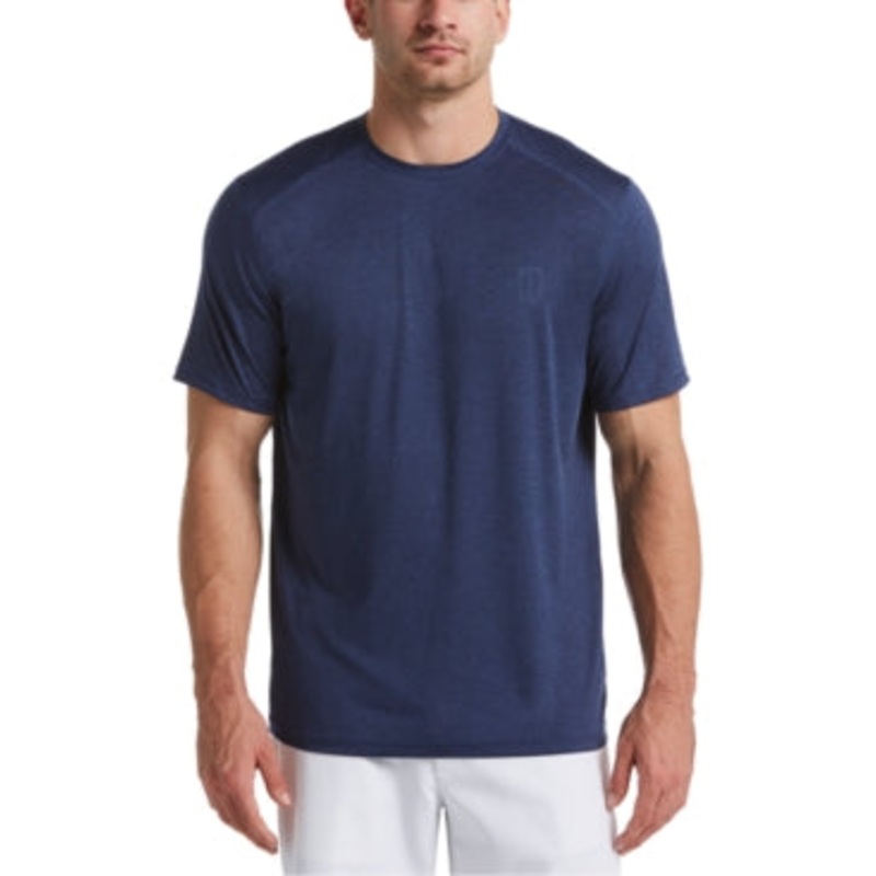 Pga Tour Mens Heathered T shirt  Blue Medium