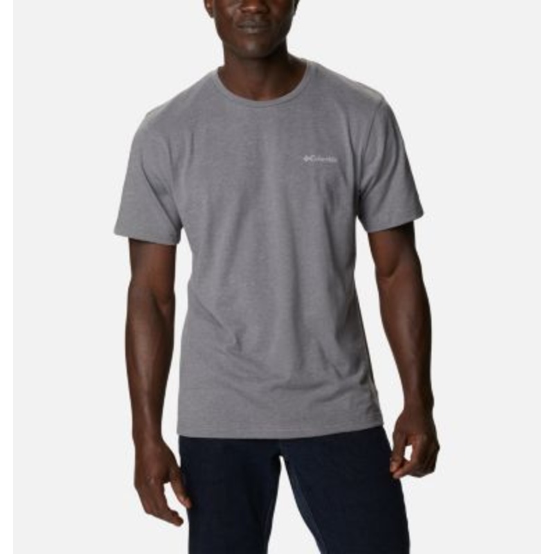 Columbia Mens Thistletown Hills Short Sleeve T shirt Grey Small