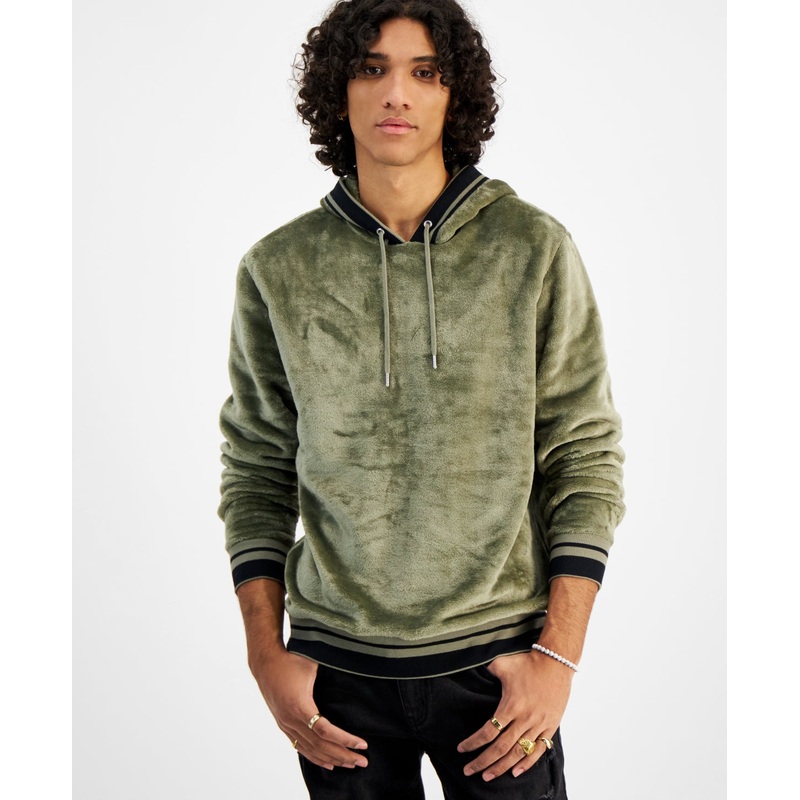 International Concepts Mens Fleece Hoodie Green Xxl