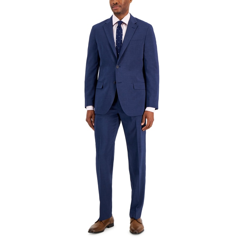 Nautica Men's Modern-Fit Navy Suit Blue 36R / 30 x 32