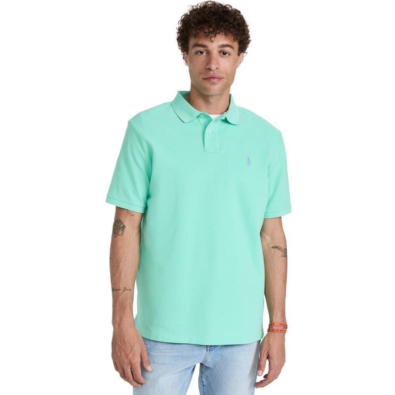 Polo Ralph Lauren Mesh Polo Shirt Green Large