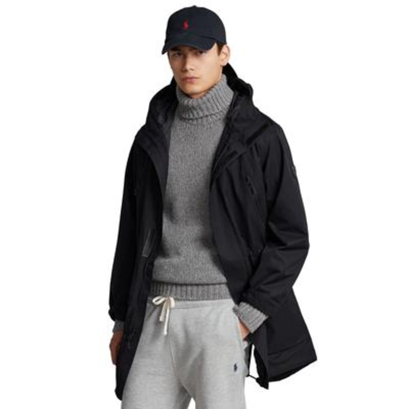 Ralph Lauren Polo Men's Water-Resistant Walking Coat Black Large
