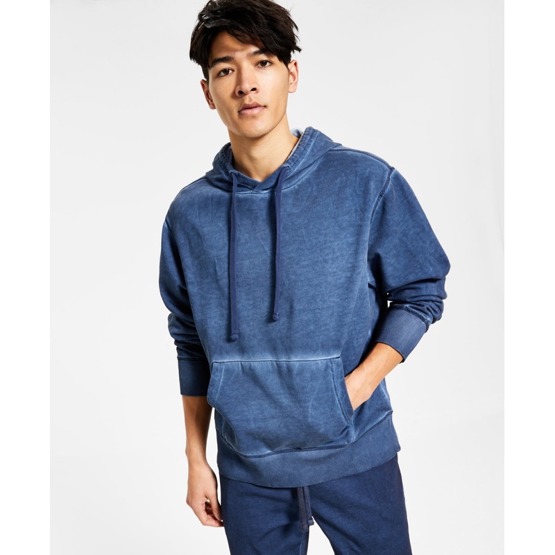 Sun + Stone Men's Fleece Hoodie Navy XXL