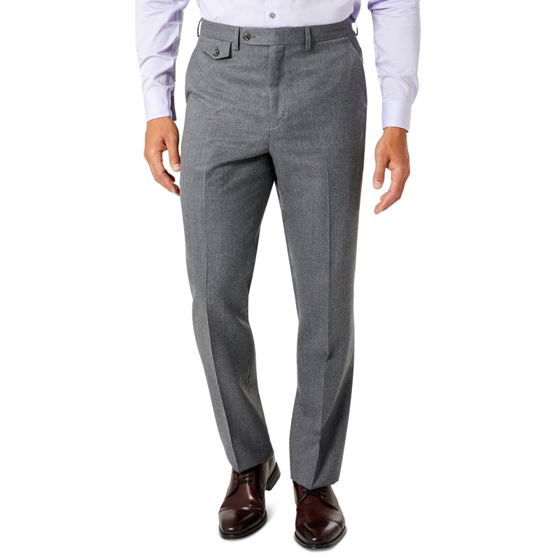 Tayion Collection Men's Classic-Fit Wool Suit Pants GRAY 38X32