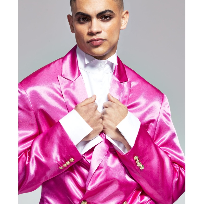 And Now This Jerome Lamaar 5:31 Men's Smart Blazer  Pink Xxl