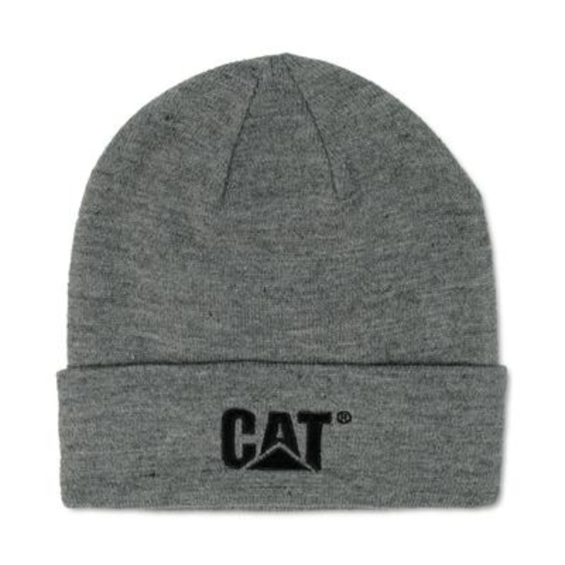 Caterpillar Men's Trademark Cuff Beanie Hat  Dark Heather Grey