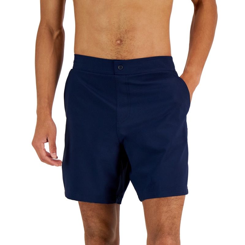 Club Room Beach To Boardwalk Shorts Navy Blue Large
