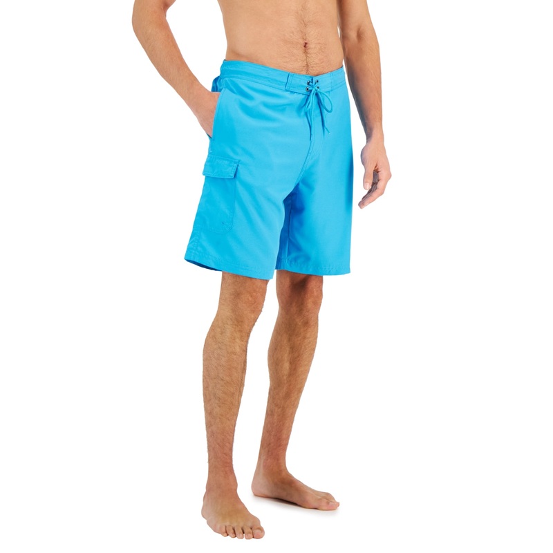 Club Room Men's Quickdry Board Shorts  Cosmic Turq Small
