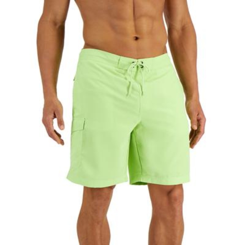 Club Room Men's Quickdry Board Shorts Lt/Pas Grn Medium
