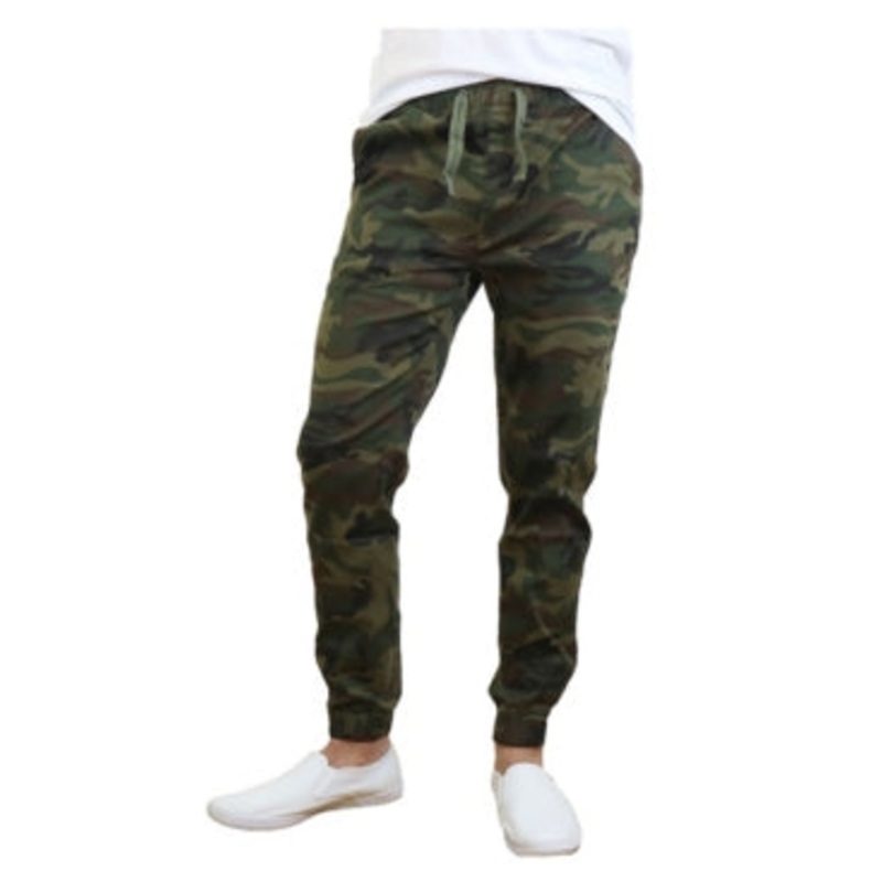 Galaxy by Harvic Men's Jogger Mid Rise Pants Bright Green Large
