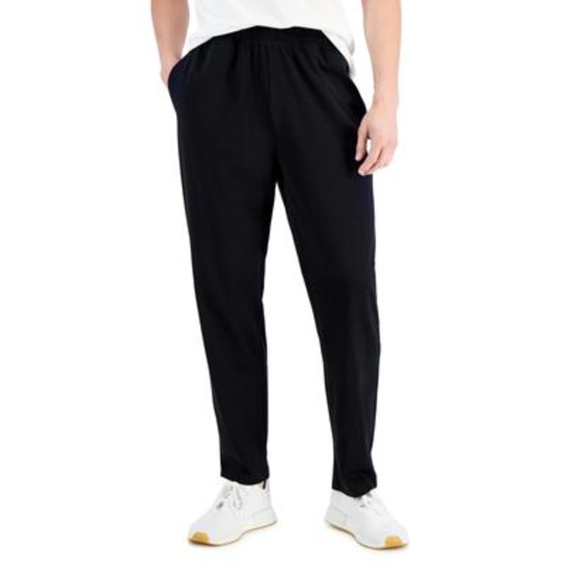 Id Ideology Men's Jersey Open Jogger Pants  Deep Black Size 3XB