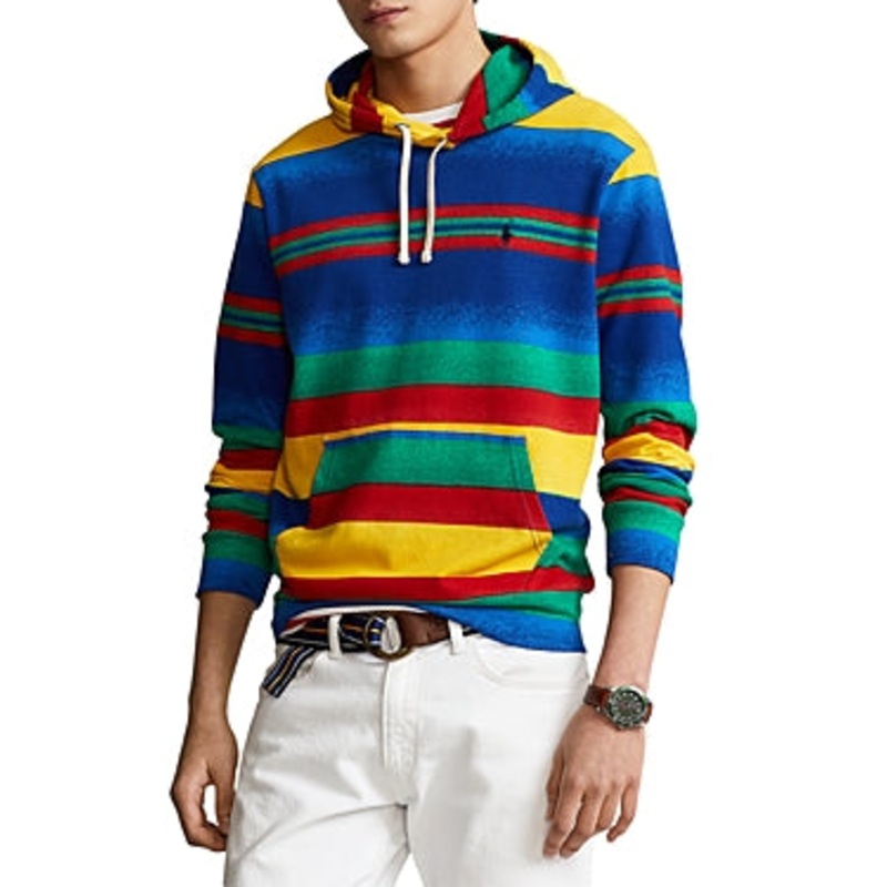 Ralph Lauren Polo Striped Spa Terry Hoodie XXL Mens