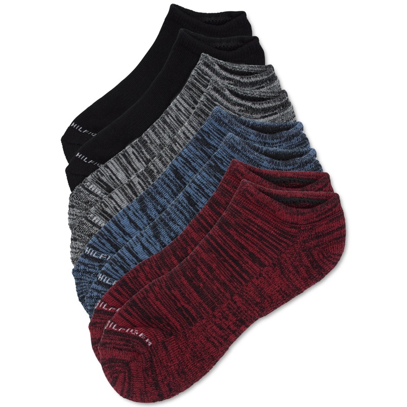 Tommy Hilfiger Men's No Show Socks 6 Pack Osfa Reg